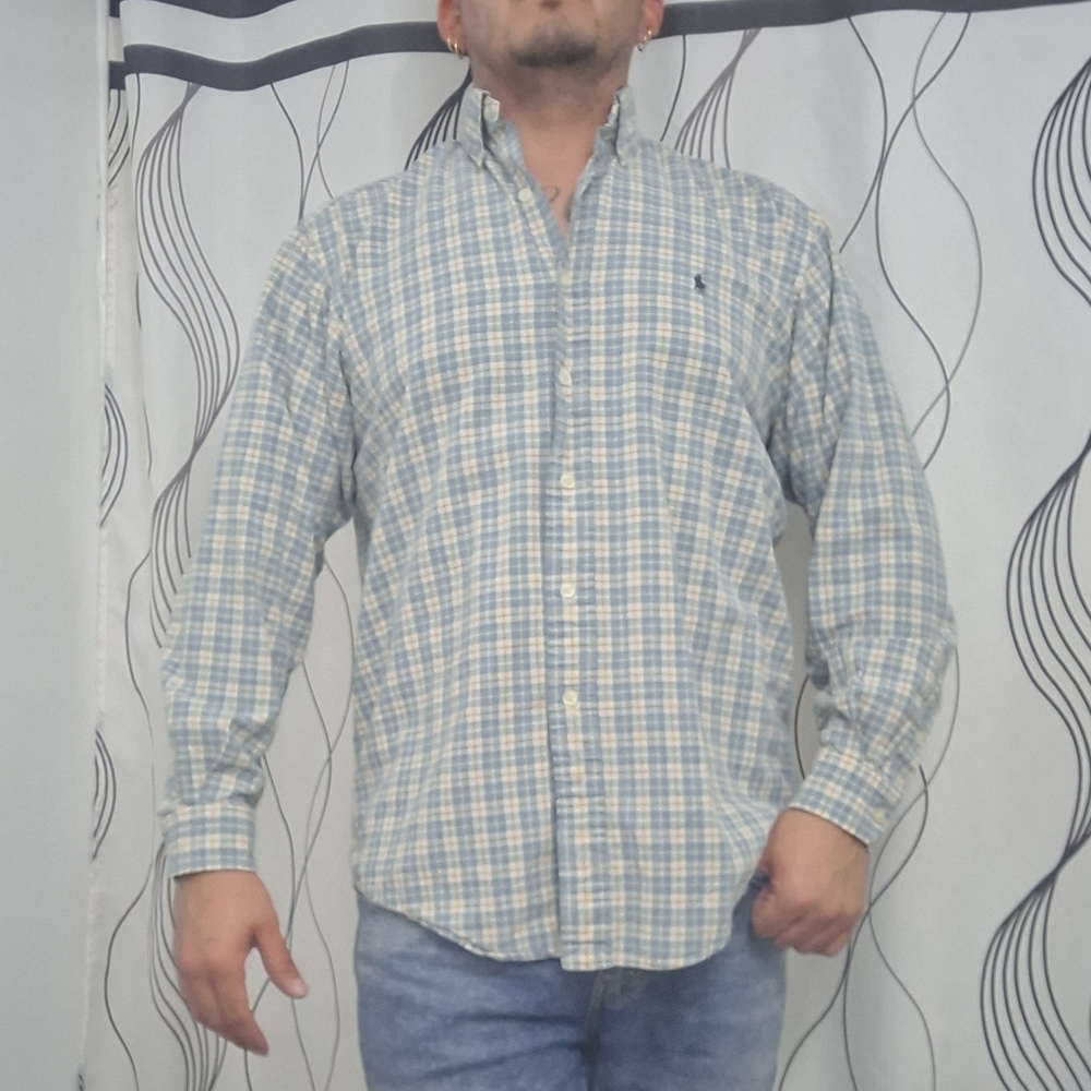 Ralph Lauren Blake Plaid Long Sleeve Button-Down Shirt